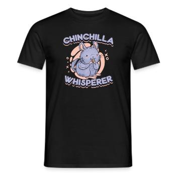 Chinchilla Chinchilla's Mouse - Men's T-Shirt - black - Front - AI Model Male 178 light (178cm)