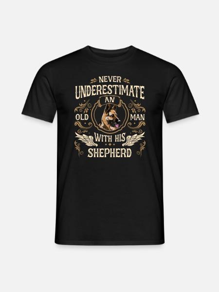 German Shepherd Dog - Men's T-Shirt - black
