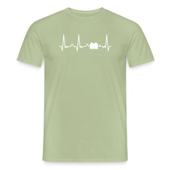 Brick Builder Brick Building Master Builder - Männer T-Shirt - Sage - Vorne - AI Model Male 178 light (178cm)