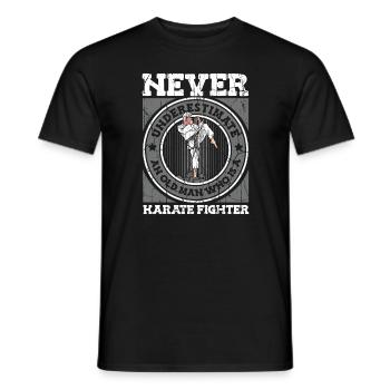 Karaté Karaté Combattant Arts Martiaux - T-shirt homme - noir - Devant - AI Model Male 178 light (178cm)