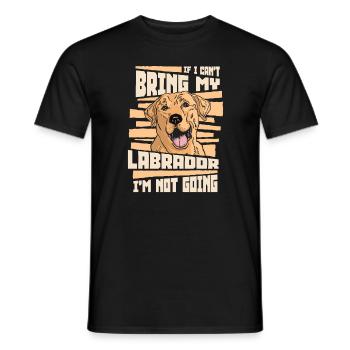 Labrador Hund - Männer T-Shirt - Schwarz - Vorne - AI Model Male 178 light (178cm)