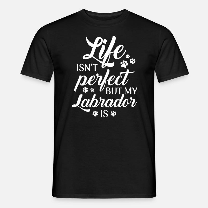 Labrador Hund - Männer T-Shirt - Schwarz