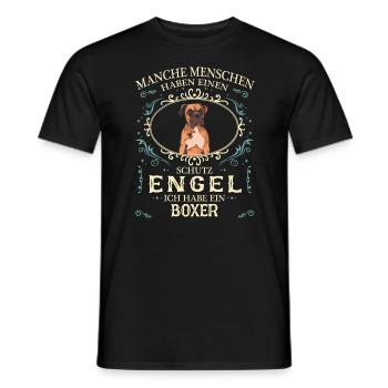 Deutscher Boxer Hund Hundehalter Hunde Boxer - Männer T-Shirt - Schwarz - Vorne - AI Model Male 178 light (178cm)
