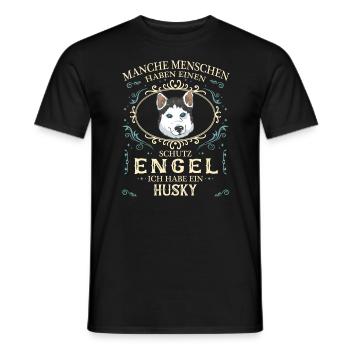 Husky Siberian Husky Hund Hundehalter - Männer T-Shirt - Schwarz - Vorne - AI Model Male 178 light (178cm)