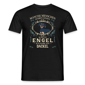 Dackel Dachshund Hund Hundehalter - Männer T-Shirt - Schwarz - Vorne - AI Model Male 178 light (178cm)