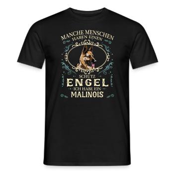 Malinois Hund Hundehalter - Männer T-Shirt - Schwarz - Vorne - AI Model Male 178 light (178cm)