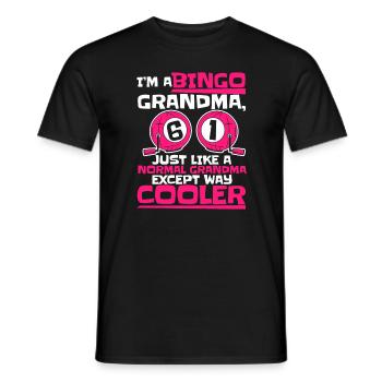 Bingo Glücksspiel Lotterie Bingo Spieler - Männer T-Shirt - Schwarz - Vorne - AI Model Male 178 light (178cm)