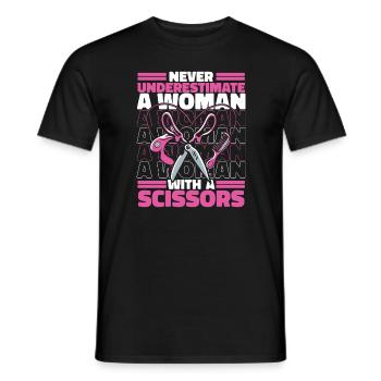 Friseur Friseurin Frisör Arbeit Beruf Spruch - Männer T-Shirt - Schwarz - Vorne - AI Model Male 178 light (178cm)
