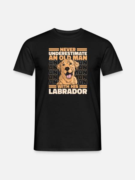 Labrador Dog - Men's T-Shirt - black