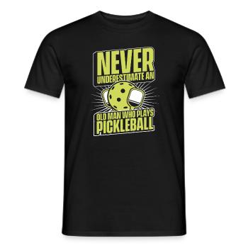Pickleball Pickleballer Sport - T-shirt homme - noir - Devant - AI Model Male 178 light (178cm)