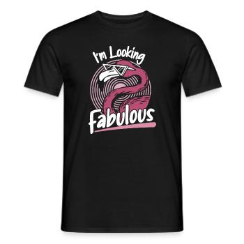 Flamingo Tier Rosa - Männer T-Shirt - Schwarz - Vorne - AI Model Male 178 light (178cm)