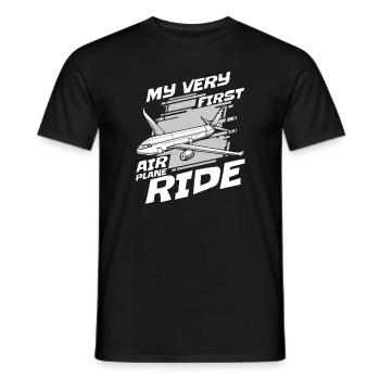 Vol du premier vol de l’avion - T-shirt homme - noir - Devant - AI Model Male 178 light (178cm)