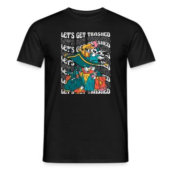 Raton laveur - T-shirt homme - noir - Devant - AI Model Male 178 light (178cm)