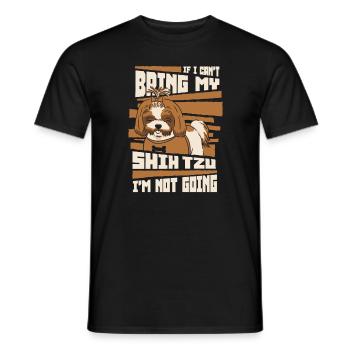 Shih Tzu Hund Shitzu Hunde - Männer T-Shirt - Schwarz - Vorne - AI Model Male 178 light (178cm)