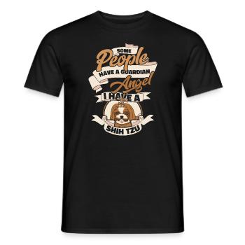Shih Tzu Hund Shitzu Hunde - Männer T-Shirt - Schwarz - Vorne - AI Model Male 178 light (178cm)