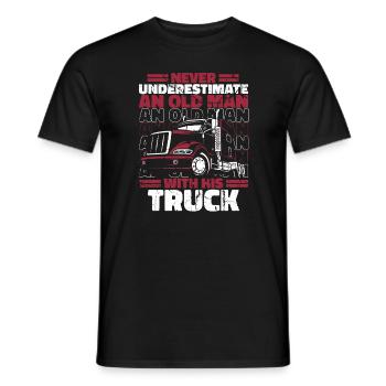 Trucker LKW-Fahrer LKWs - Männer T-Shirt - Schwarz - Vorne - AI Model Male 178 light (178cm)
