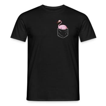 Flamingo Tier Rosa - Männer T-Shirt - Schwarz - Vorne - AI Model Male 178 light (178cm)