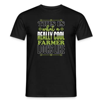 Farmer Agriculture Farmers Farmer - Men's T-Shirt - black - Front - AI Model Male 178 light (178cm)