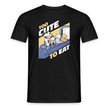 Vegetarian Vegan Veggie Vegetarian - Men's T-Shirt - black - Front - AI Model Male 178 light (178cm)
