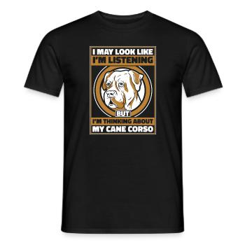 Cane Corso Chien - T-shirt homme - noir - Devant - AI Model Male 178 light (178cm)