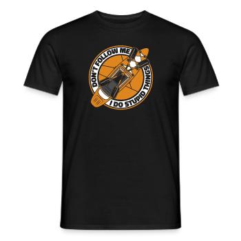 Kajak Kayak Kayaking - Men's T-Shirt - black - Front - AI Model Male 178 light (178cm)