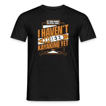Kajak Kayak Kayaking - Men's T-Shirt - black - Front - AI Model Male 178 light (178cm)