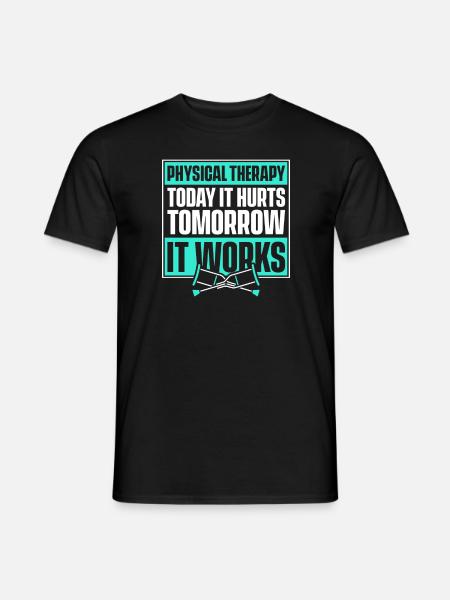Physiotherapy Therapist Assistant - Men's T-Shirt - black