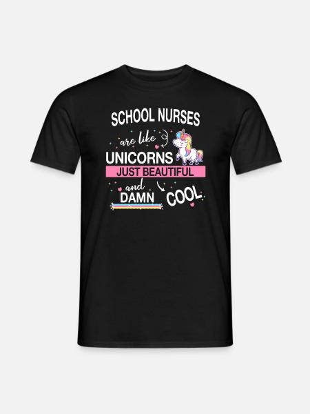 Schulkrankenschwester Gesundheitswesen Schulkranke - Männer T-Shirt - Schwarz