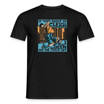Stunt Scooter Scooter Skater Skating - Männer T-Shirt - Schwarz - Vorne - AI Model Male 178 light (178cm)
