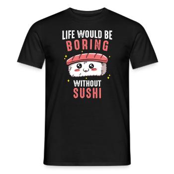 Sushi Japanisches Essen Maki Sushi Kawaii - Männer T-Shirt - Schwarz - Vorne - AI Model Male 178 light (178cm)