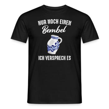 Bembel Äppler Ebbelwoi Äppelwoi - Männer T-Shirt - Schwarz - Vorne - AI Model Male 178 light (178cm)