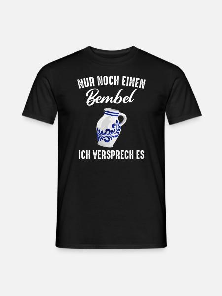 Bembel Äppler Ebbelwoi Äppelwoi - Männer T-Shirt - Schwarz