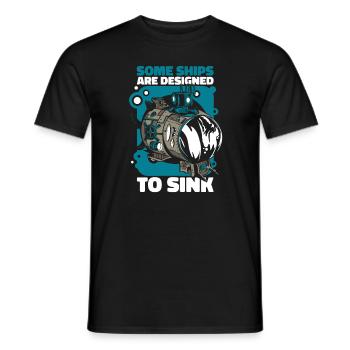 Sous-marin sous-marin Marin marin - T-shirt homme - noir - Devant - AI Model Male 178 light (178cm)