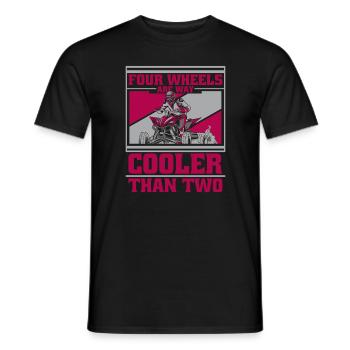 Quad Quads Quatre Roues Motorsport - T-shirt homme - noir - Devant - AI Model Male 178 light (178cm)
