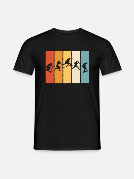 Stunt Scooter Scooter Skater Skating - Männer T-Shirt - Schwarz