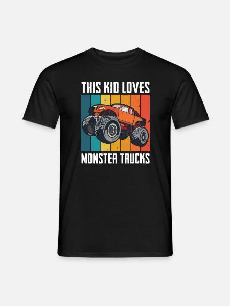 Monster Truck Auto Trucks - Men's T-Shirt - black