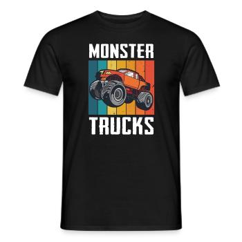 Monster Truck Auto Trucks - Men's T-Shirt - black - Front - AI Model Male 178 light (178cm)
