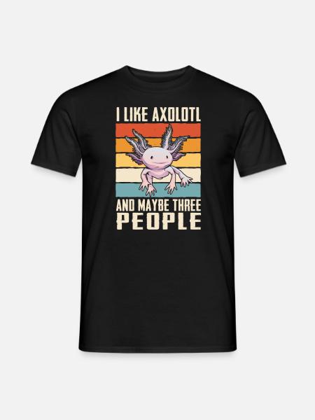 Poisson Axolotl - T-shirt homme - noir