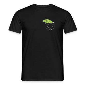 Alligator Crocodile Gator Reptiles Animal Alligator - Men's T-Shirt - black - Front - AI Model Male 178 light (178cm)