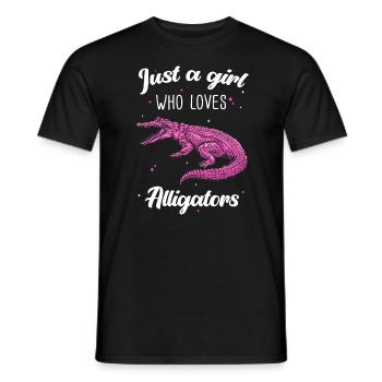 Alligator Crocodile Gator Reptiles Animal Alligator - Men's T-Shirt - black - Front - AI Model Male 178 light (178cm)