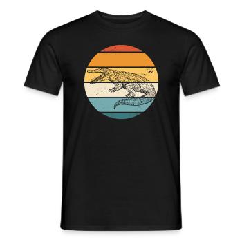 Alligator Crocodile Gator Reptiles Animal Alligator - Men's T-Shirt - black - Front - AI Model Male 178 light (178cm)