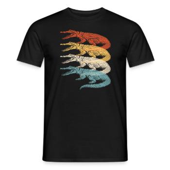 Alligator Crocodile Gator Reptiles Animal Alligator - Men's T-Shirt - black - Front - AI Model Male 178 light (178cm)