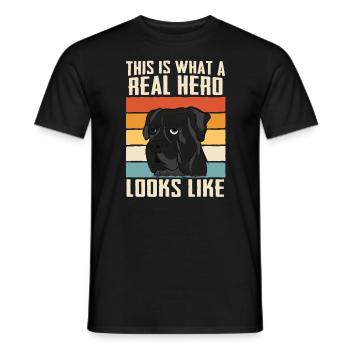 Cane Corso Chien - T-shirt homme - noir - Devant - AI Model Male 178 light (178cm)