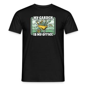 Gardener Garden Plants Gardening - Men's T-Shirt - black - Front - AI Model Male 178 light (178cm)