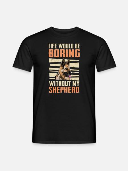 German Shepherd Dog - Men's T-Shirt - black