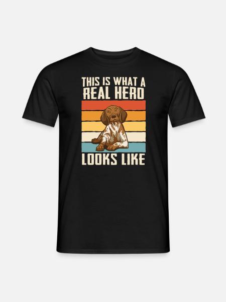German Shorthair Dog - Men's T-Shirt - black