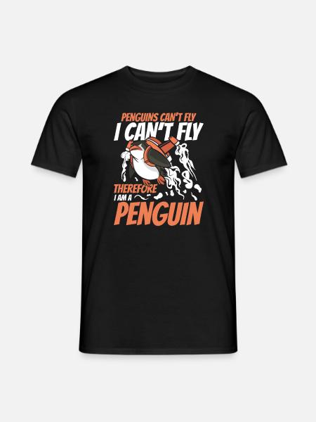 Pingvin pingvin dyr - Mænd T-shirt - sort