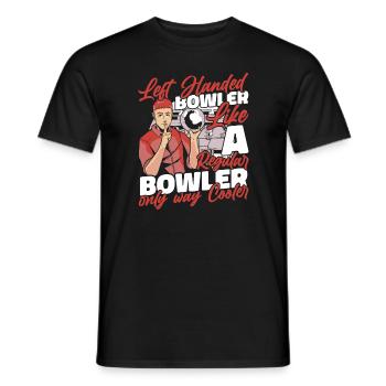 Bowling Bowler Pin Ball Bowling Ball - Männer T-Shirt - Schwarz - Vorne - AI Model Male 178 light (178cm)