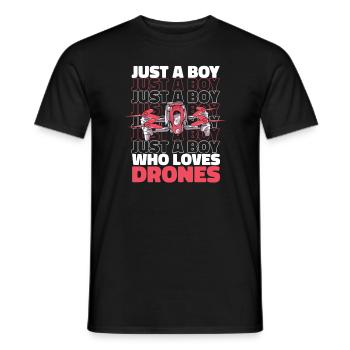 Dronen Pilot Quadrocopter Drone - Männer T-Shirt - Schwarz - Vorne - AI Model Male 178 light (178cm)