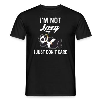 Panda Bear Panda Animal Pandas - T-shirt homme - noir - Devant - AI Model Male 178 light (178cm)